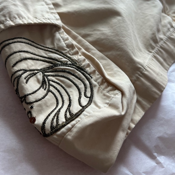 VTG 2000 Mavi cargo mini skirt Small embroidered pockets zip cowgirl grunge punk - Picture 3 of 17